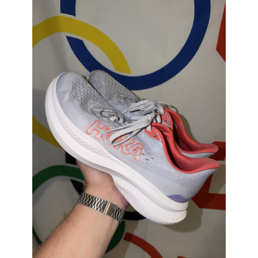 Hoka One One Mach 6 Running Shoes Womens 8.5 Blue Athletic Sneakers - Picture 5 of 8